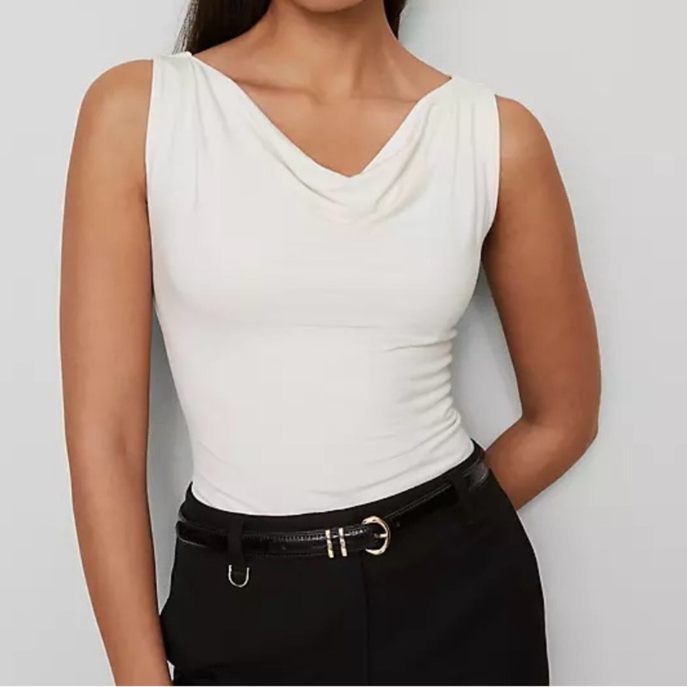 Ann Taylor Classic White Tank Top